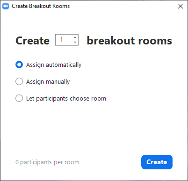 Zoom podział na podpokoje